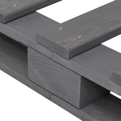 Bedframe Met Hoofdbord Massief Grenenhout Grijs 90X200 Cm Groen