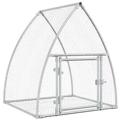 Konijnenhok 100X105X120 Cm Gegalvaniseerd Staal Zilverkleurig