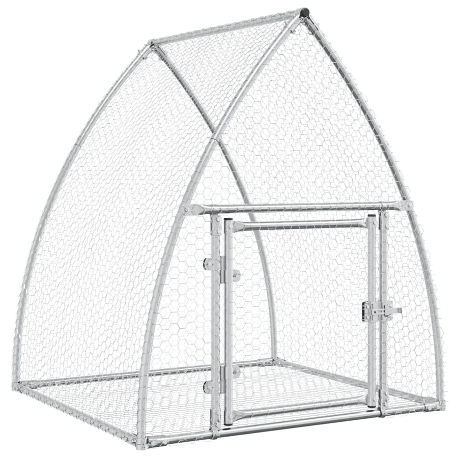 Konijnenhok 100X105X120 Cm Gegalvaniseerd Staal Zilverkleurig