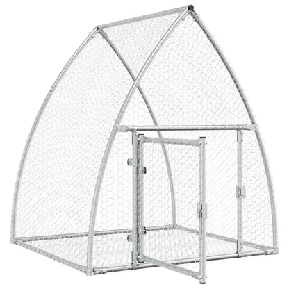 Konijnenhok 100X105X120 Cm Gegalvaniseerd Staal Zilverkleurig