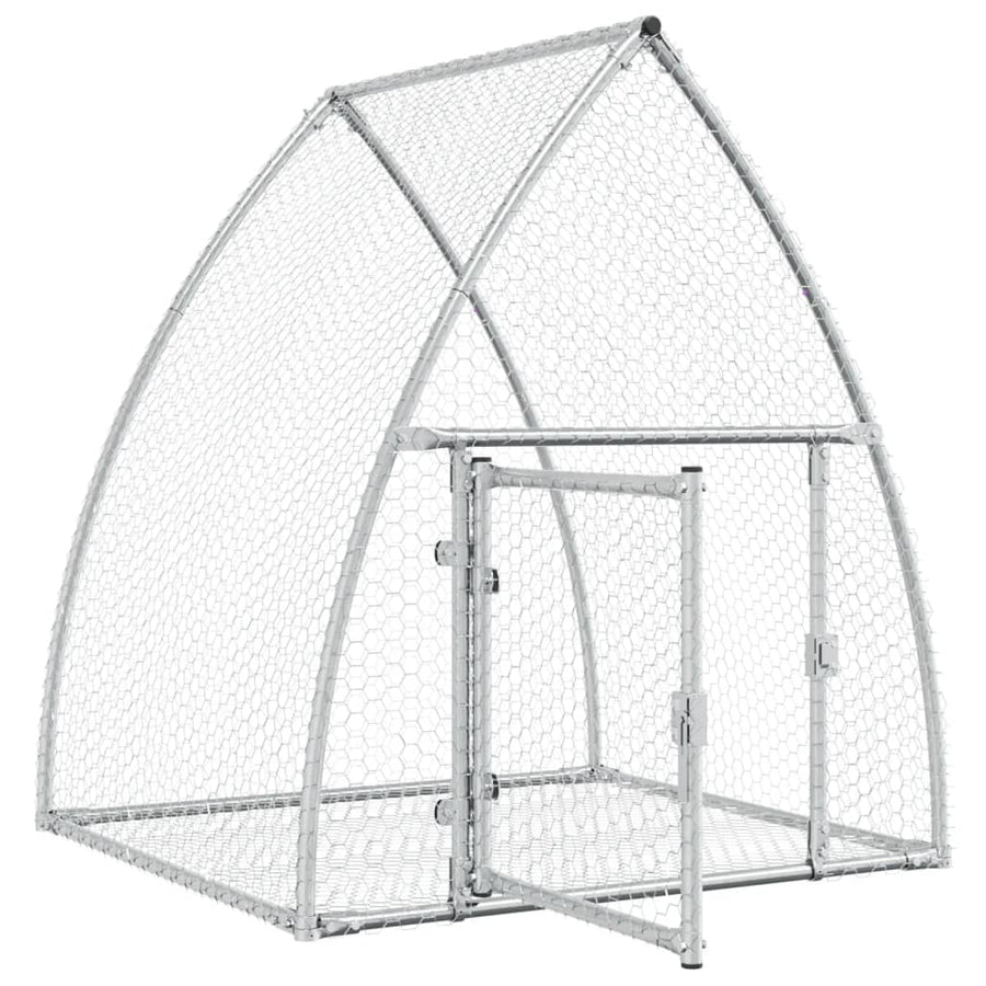 Konijnenhok 100X105X120 Cm Gegalvaniseerd Staal Zilverkleurig
