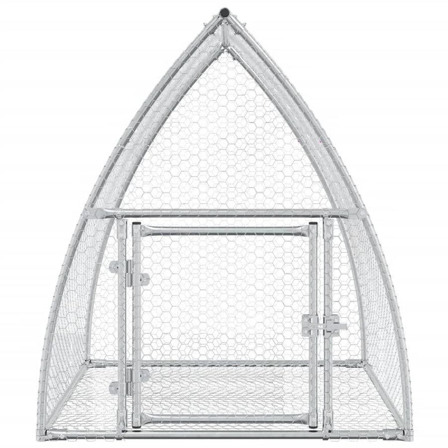 Konijnenhok 100X105X120 Cm Gegalvaniseerd Staal Zilverkleurig
