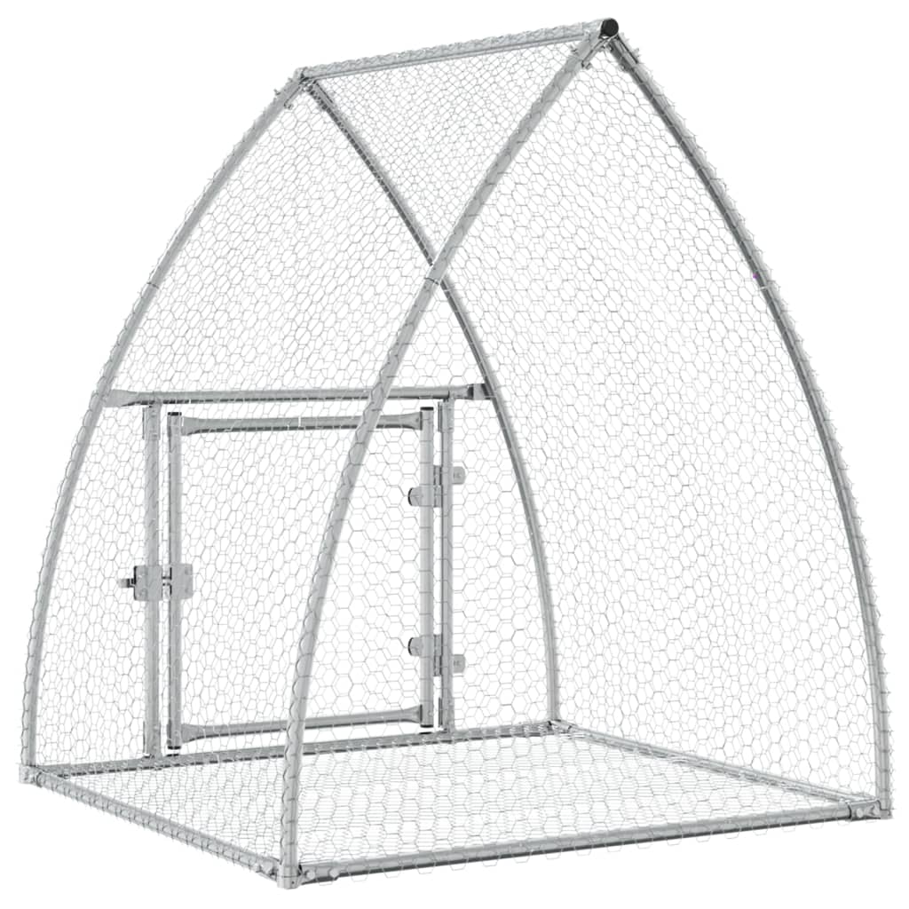 Konijnenhok 100X105X120 Cm Gegalvaniseerd Staal Zilverkleurig