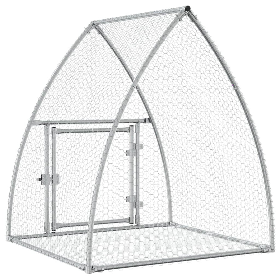 Konijnenhok 100X105X120 Cm Gegalvaniseerd Staal Zilverkleurig