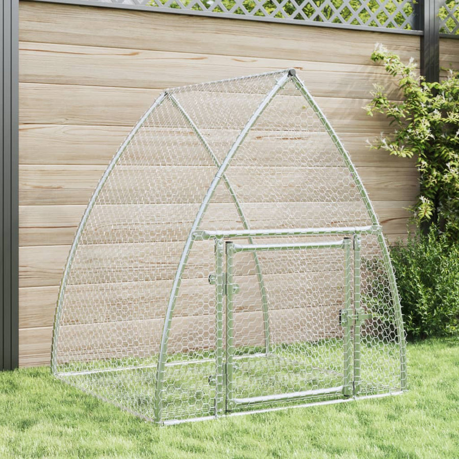 Konijnenhok 100X105X120 Cm Gegalvaniseerd Staal Zilverkleurig