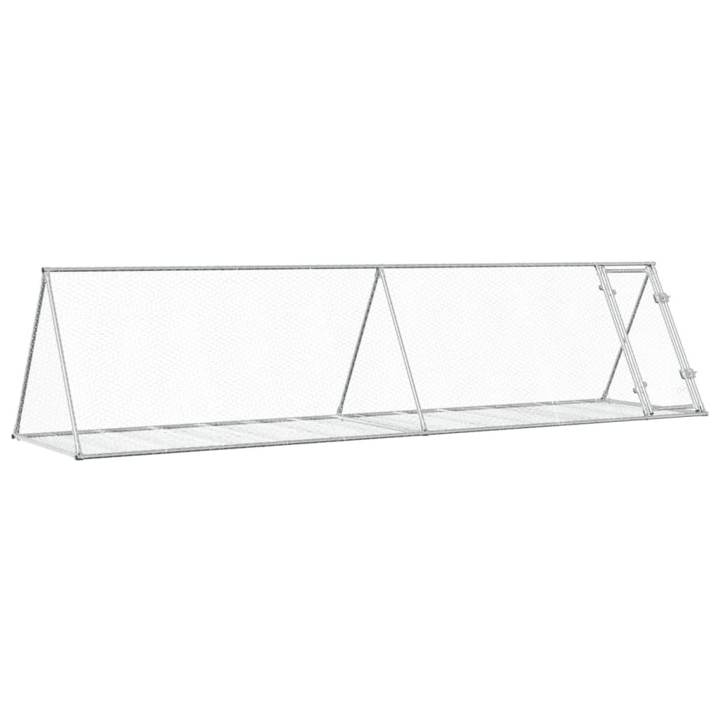Konijnenkooi 400X105X91 Cm Gegalvaniseerd Staal Zilverkleurig