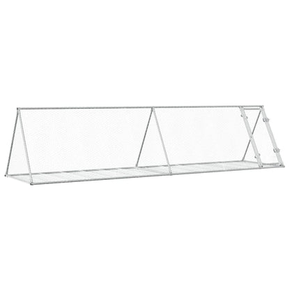 Konijnenkooi 400X105X91 Cm Gegalvaniseerd Staal Zilverkleurig