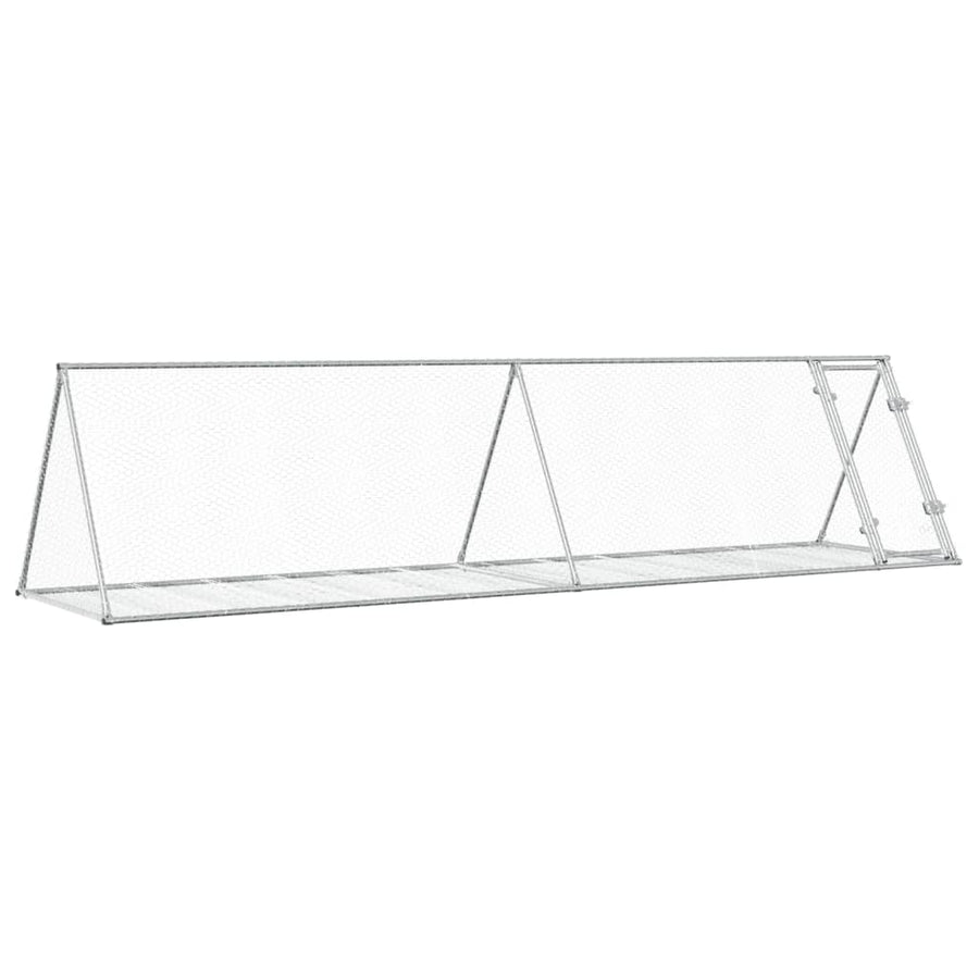 Konijnenkooi 400X105X91 Cm Gegalvaniseerd Staal Zilverkleurig