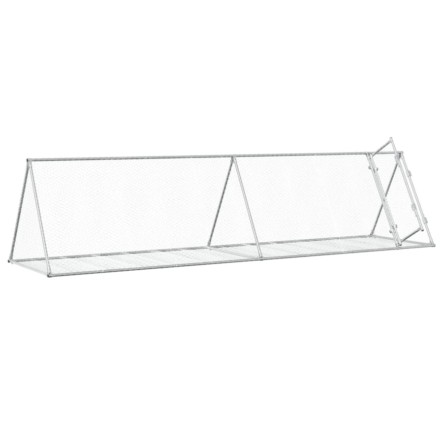 Konijnenkooi 400X105X91 Cm Gegalvaniseerd Staal Zilverkleurig