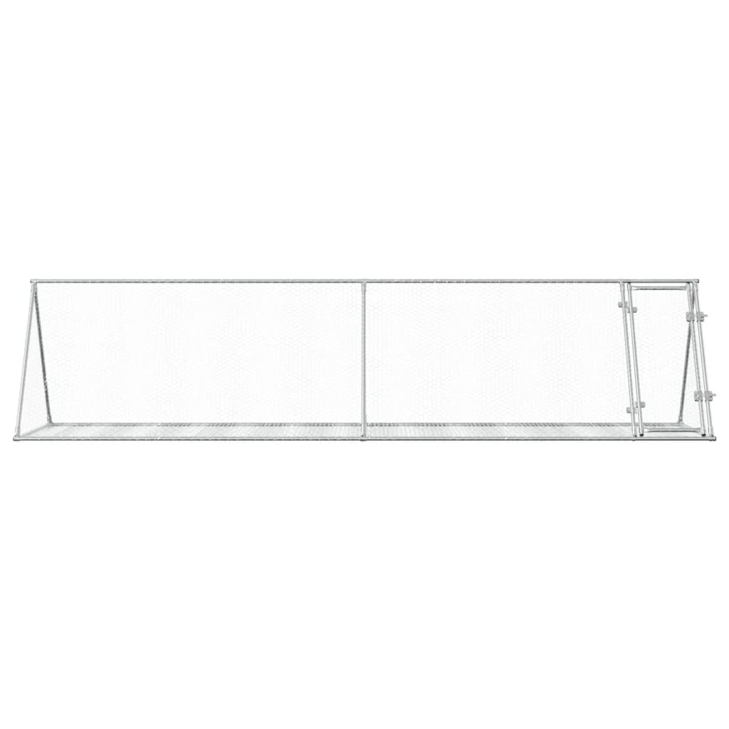 Konijnenkooi 400X105X91 Cm Gegalvaniseerd Staal Zilverkleurig