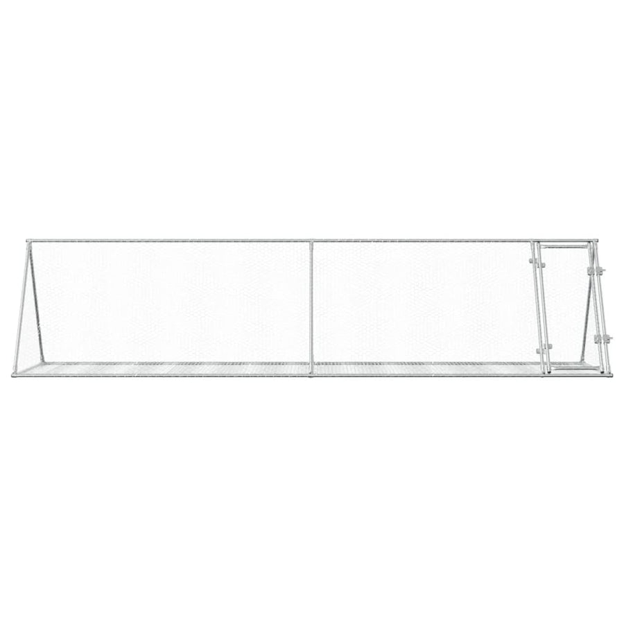Konijnenkooi 400X105X91 Cm Gegalvaniseerd Staal Zilverkleurig