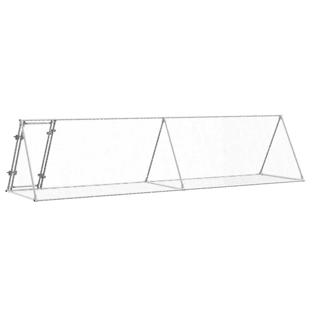 Konijnenkooi 400X105X91 Cm Gegalvaniseerd Staal Zilverkleurig