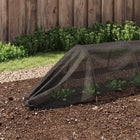 Kweektunnel 300x50x48.5 cm staal polyetheen zwart