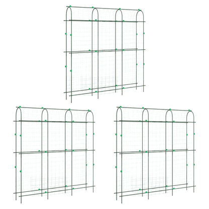 Plantenklimrekken 3 st U-frame staal
