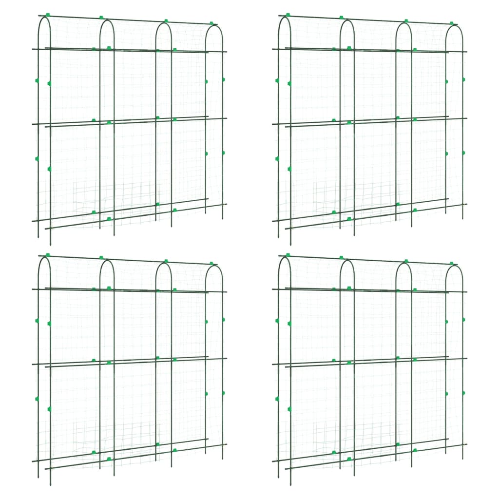 Plantenklimrekken 4 st U-frame staal