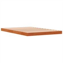 Bedframe massief grenenhout wasbruin 120x190 cm