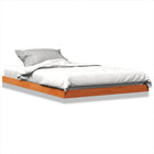 Bedframe massief grenenhout 120x190 cm wasbruin