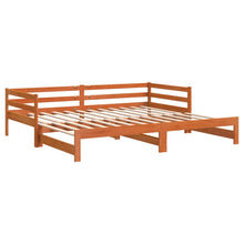 Slaapbank met onderschuifbed 90x190 cm massief grenenhout