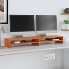 Monitor Stand 100x24x13 cm Solid Pine Wash Brown