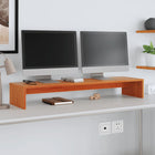 Monitor Stand 100x27x15 cm Solid Pine Waxed Brown