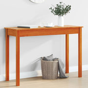Wall cabinet 110x40x75 cm solid pine wax brown