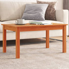 Coffee table 80x50x40 cm solid pine wax brown