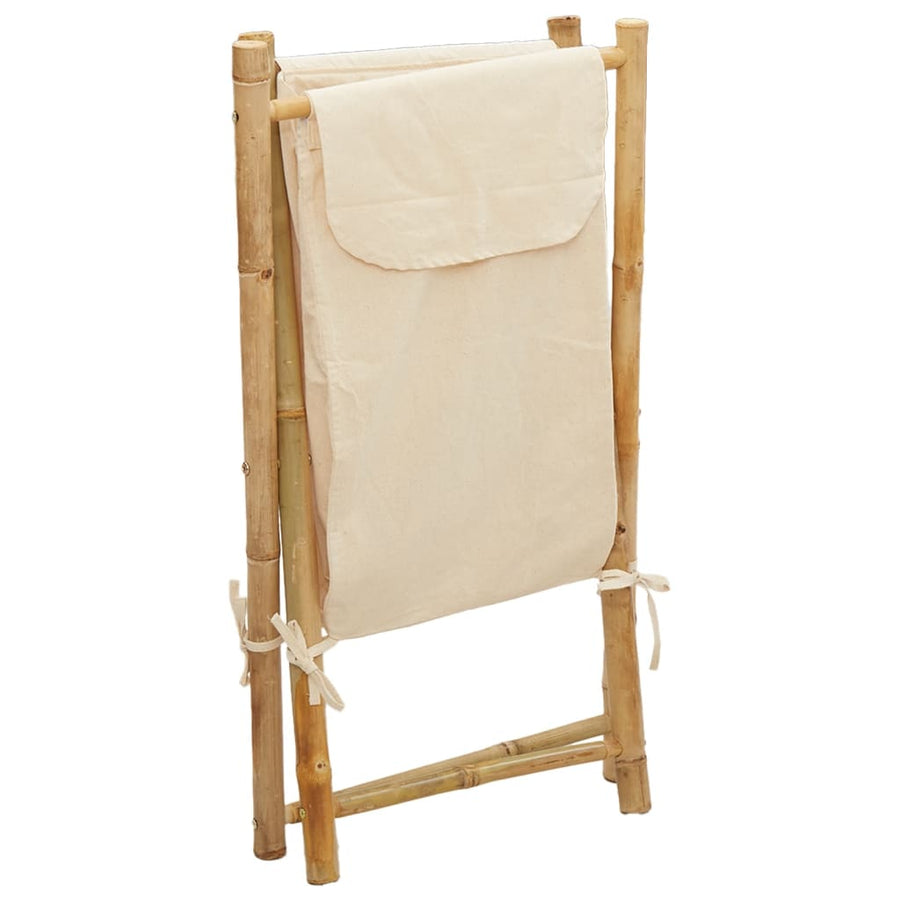 Wasmand 41,5x36x63,5 cm bamboe crèmewit