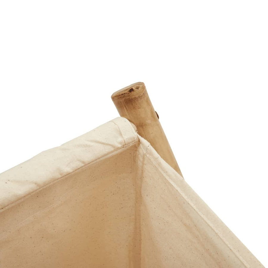 Wasmand 41,5x36x63,5 cm bamboe crèmewit