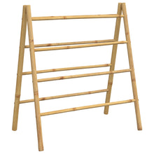 Handdoekladder met 4 sporten 90x50x100 cm bamboe