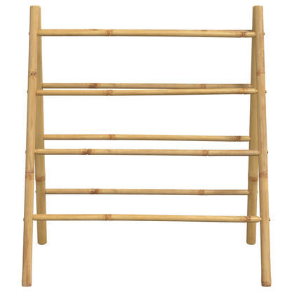 Handdoekladder met 4 sporten 90x50x100 cm bamboe