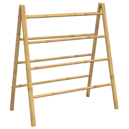 Handdoekladder met 4 sporten 90x50x100 cm bamboe