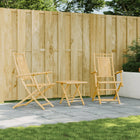 Tuinstoelen 2 st bamboe inklapbaar 53x66x99 cm