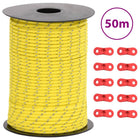 Guy rope with reflective strips and tensioners 50 m 3 mm
