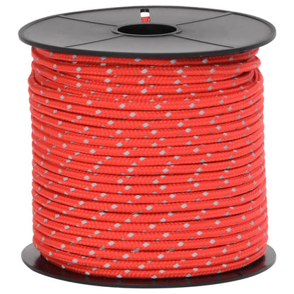 Tentscheerlijn met reflecterende strips en spanners 50 m 4 mm