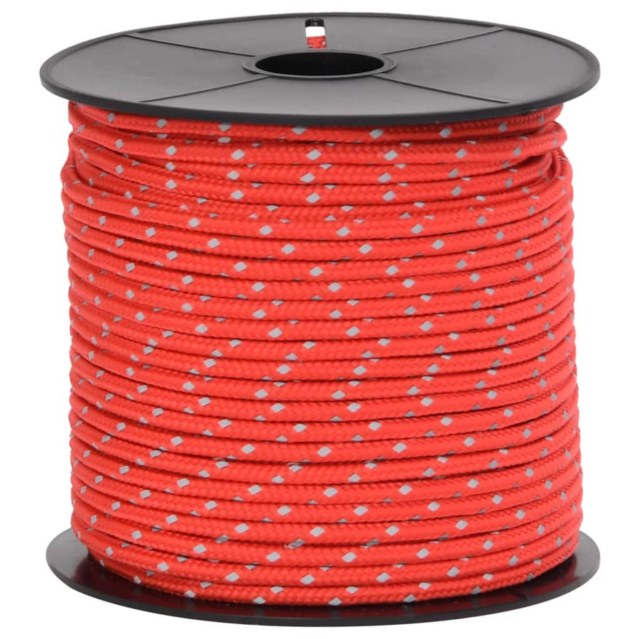 Tentscheerlijn met reflecterende strips en spanners 50 m 4 mm