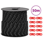 Guyline with reflective strips and tensioners 50 m 4 mm