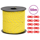 Tentscheerlijn 50 m 4 mm polypropeen met reflecterende strips