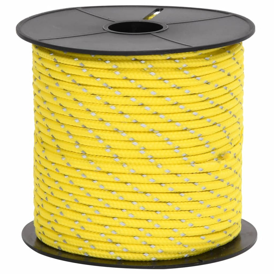 Tentscheerlijn met reflecterende strips en spanners 50 m 4 mm