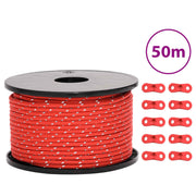 Tentscheerlijn 50 m 5 mm reflecterend rood