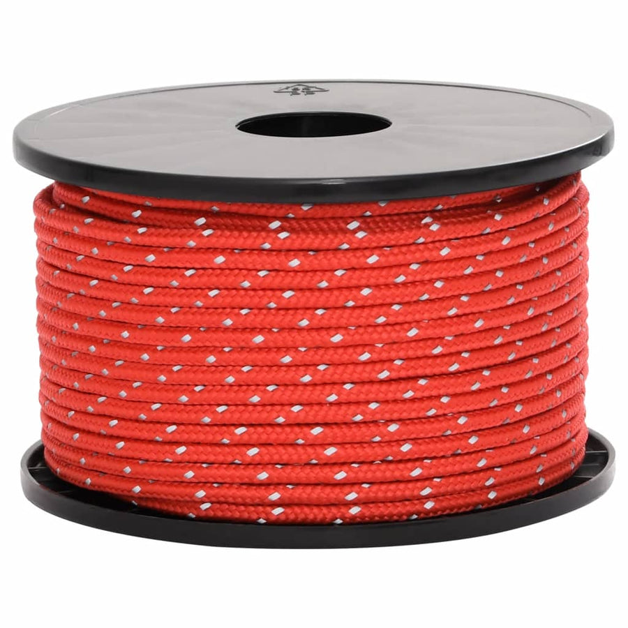 Tentscheerlijn met reflecterende strips en spanners 50 m 5 mm
