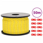 Guyline with reflective strips and tensioners 50 m 5 mm