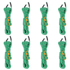 Guy ropes with tensioners 8 pcs reflective 4 m 4 mm