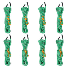 Tentscheerlijnen met spanners 8 st reflecterend 4 m 4 mm