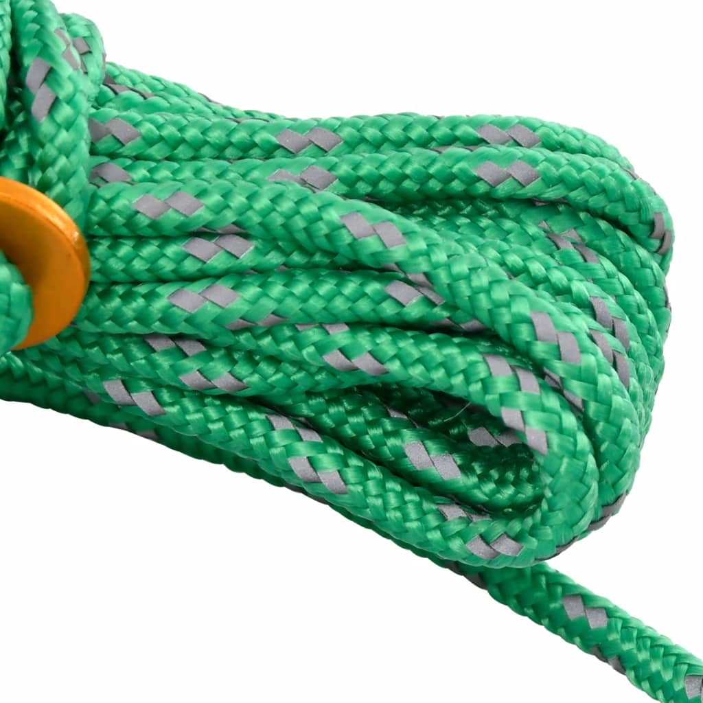 Tentscheerlijnen met spanners 8 st reflecterend 4 m 4 mm