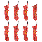 Guy ropes with tensioners 8 pcs reflective 4 m 4 mm