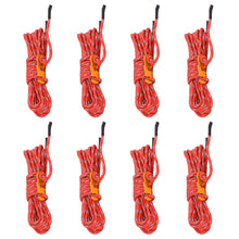 Tentscheerlijnen met spanners 8 st reflecterend 4 m 4 mm