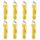 Guy ropes with tensioners 8 pcs reflective 4 m 4 mm