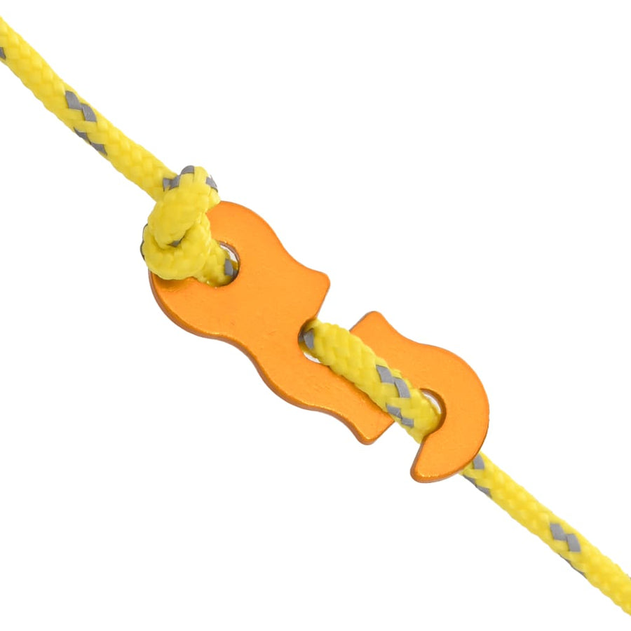 Tentscheerlijnen met spanners 8 st reflecterend 4 m 4 mm