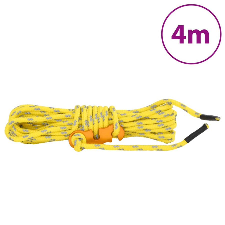 Tentscheerlijnen met spanners 8 st reflecterend 4 m 4 mm