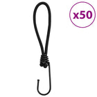 Spanelastiek met haken 50 st 17 cm zwart